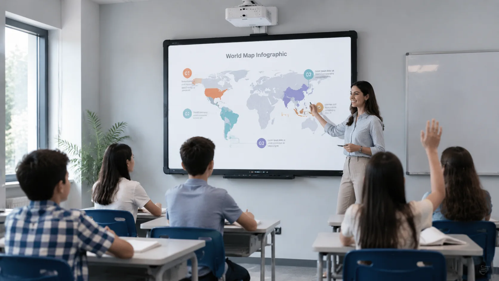 Interactive flat panels for sales presentations