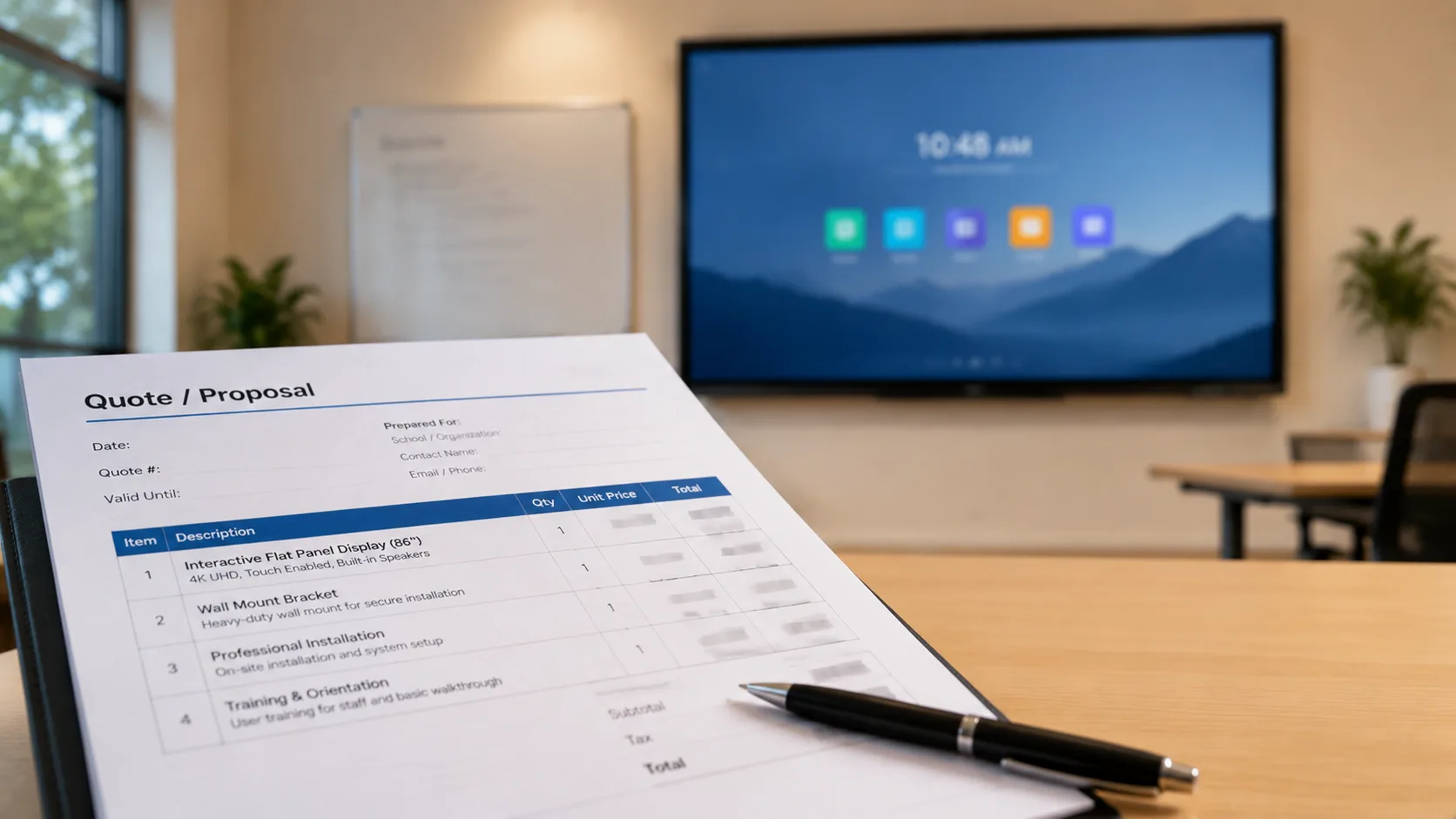 dual system Android Windows smart board