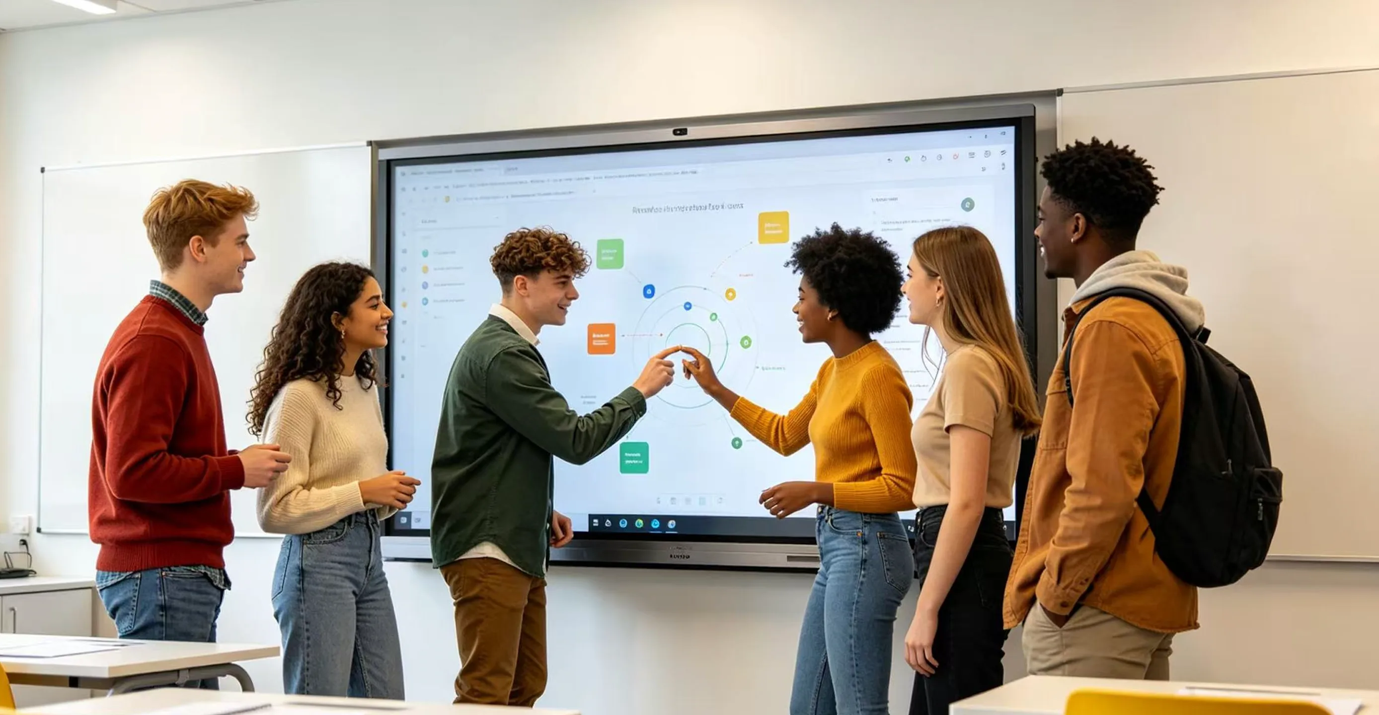 interactive flat panel eye safety